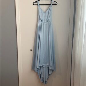 Torrid Satin Powder Blue Asymmetrical High Low Formal Bridesmaids Dress Size 16
